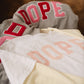 Pink "DOPE" Thermal Layered Tee (White)