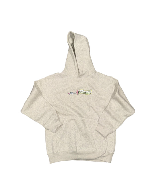 " PLANE " Logo Hoodie - Light Heather Grey